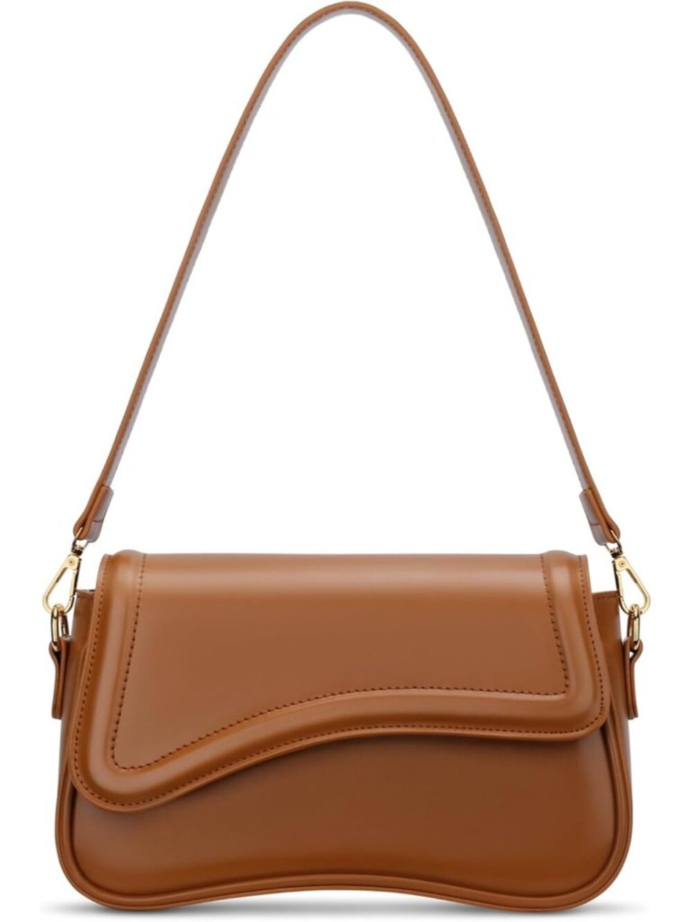 👜Women's Brown Small Hobo Shoulder Bag Retro Underarm Crossbody Clutch Purse